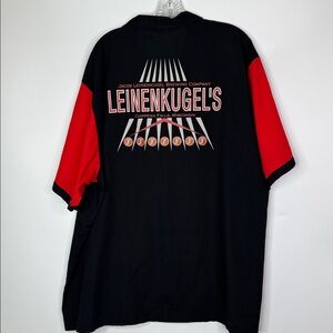 Hilton Leinenkugel Retro Short Sleeve Bowling Button Up Shirt 2XL